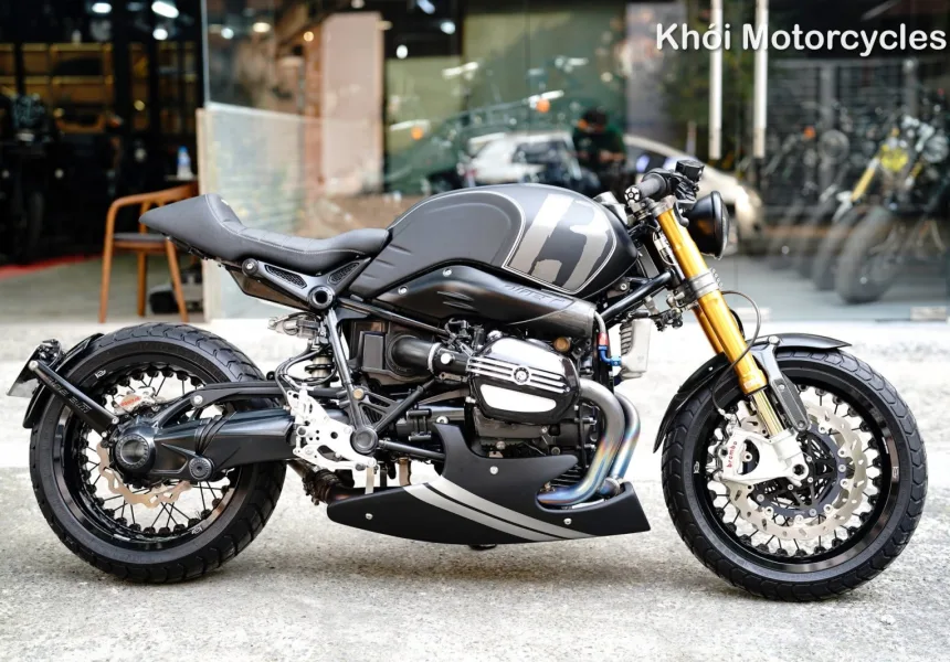 BMW R9T Classic 2018 lên full kit độ Cafe Racer
