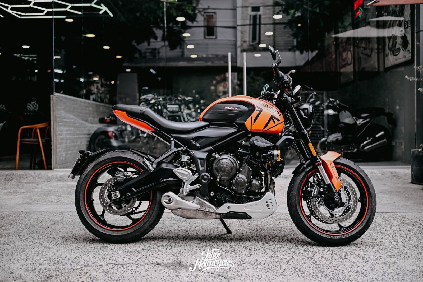Triumph Trident 660cc 2023 màu cam