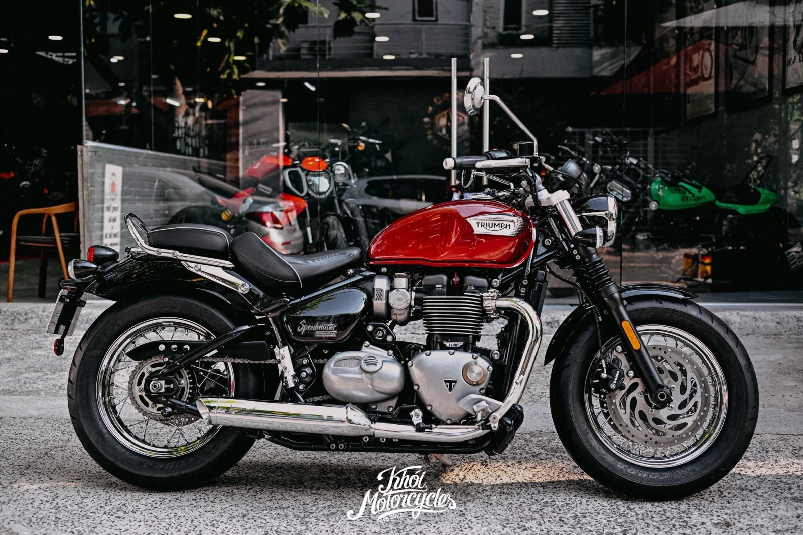 Triumph Speedmaster 1200cc 2023 màu Cordavan Red Odo 5k km